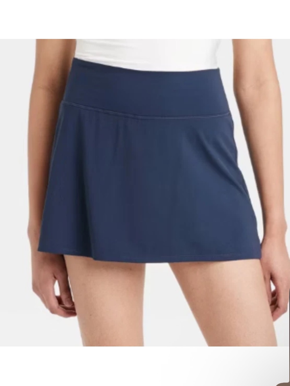 NWT All in Motion Navy Active Skort size XL. Hidden shorts. Stretch 4” inseam